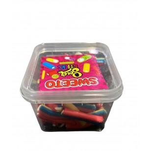 Sweeto Jelly Sweets Rainbow Pencil Halal 160g 12 Tub